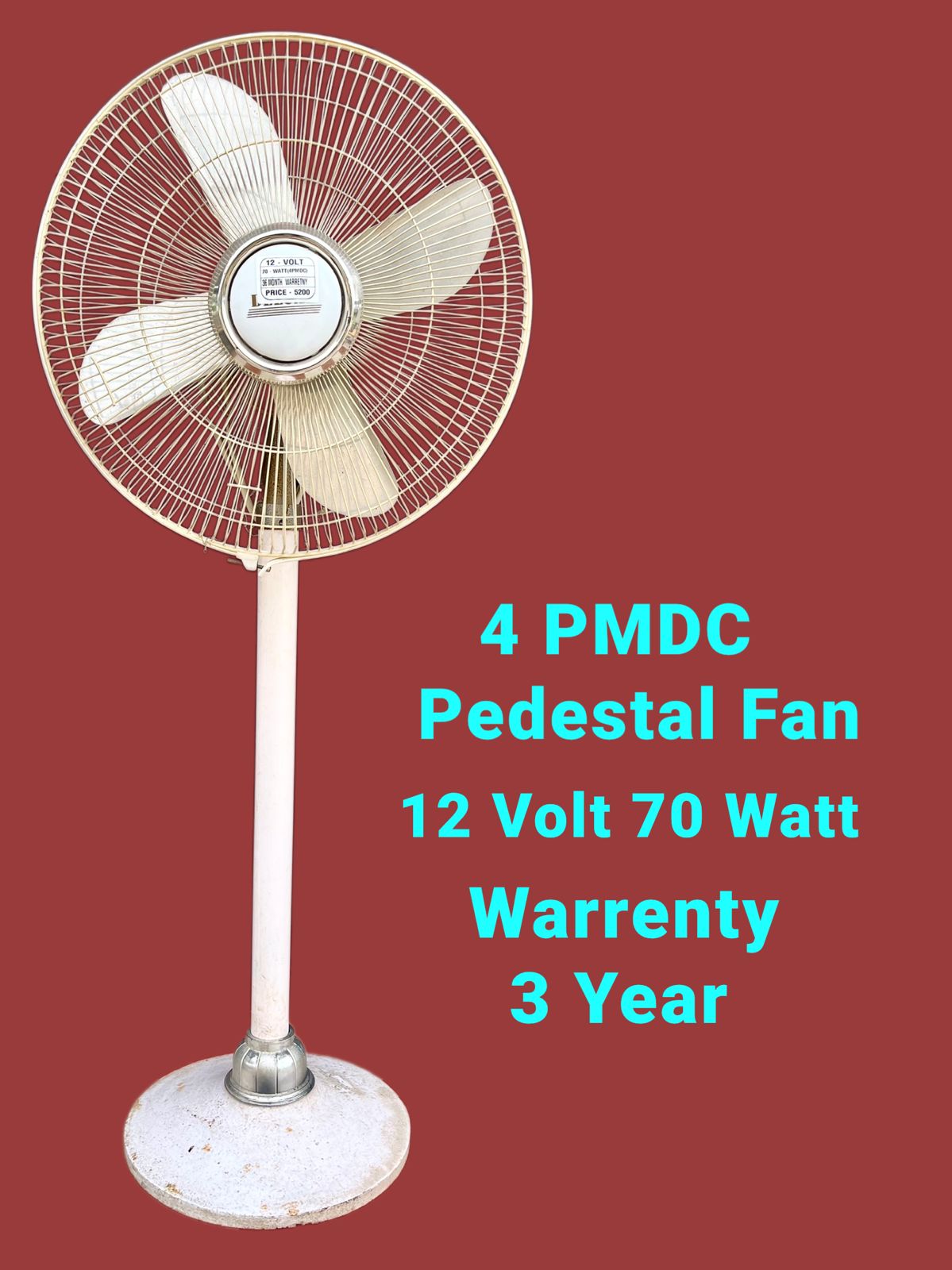 DC PEDESTAL FAN (FARRTA)